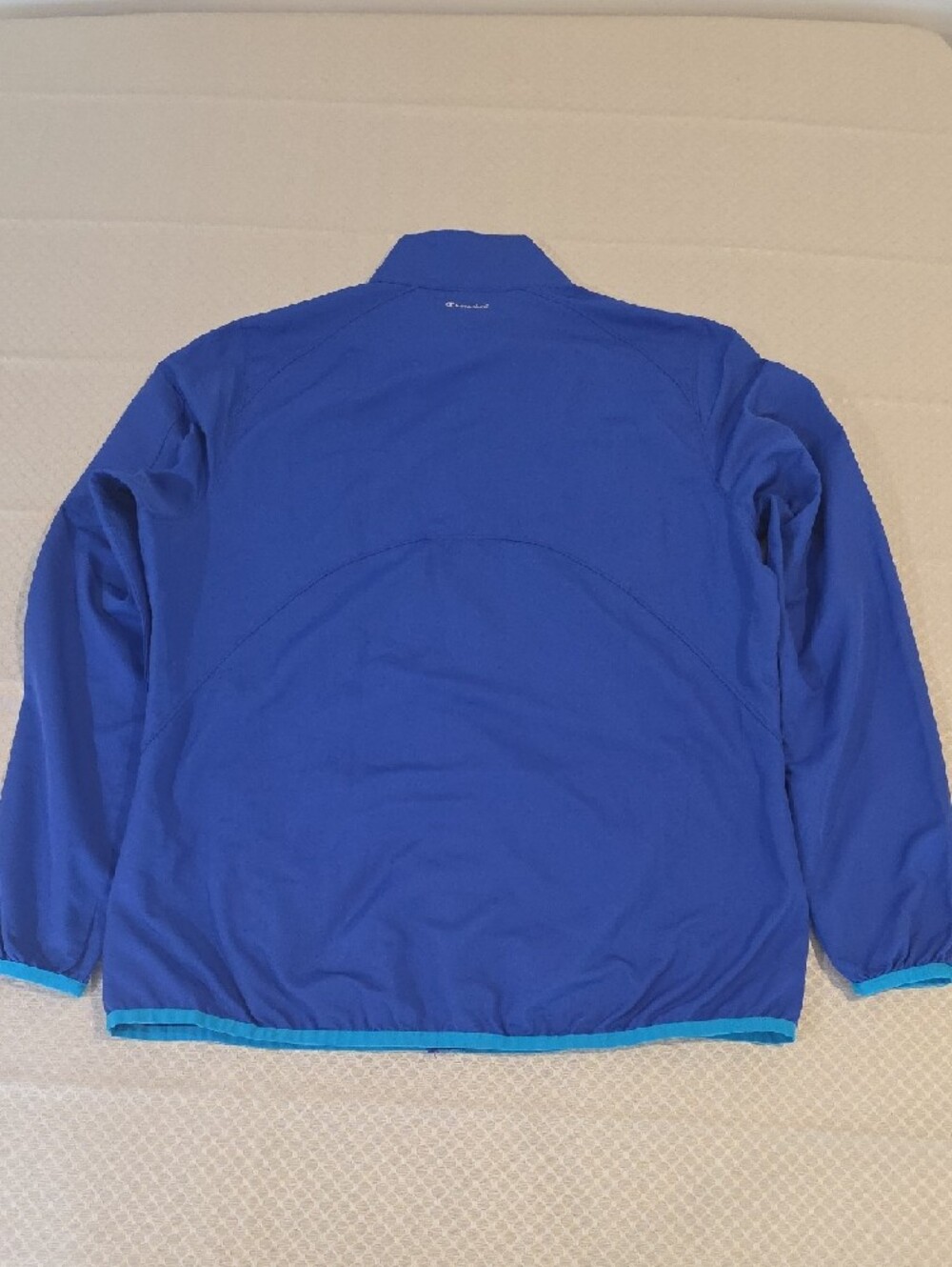 Champion Blue Track Jacket with Teal Accents - Picture 2 of 10